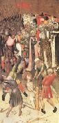 MARTORELL, Bernat (Bernardo) Two Scenes from the Legend of ST.George The Flagellation The Saint Dragged through the City (mk05) oil painting on canvas